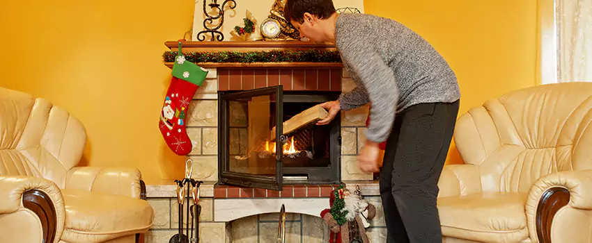 Rusted Metal Fireplace Restoration in Brandon, Florida